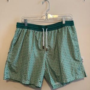 SOCAPRI Green Print Swim Trunk Men’s XXL Boutique Hand Made In Italy 2XL
